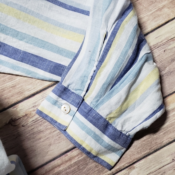 J. Jill Love Linen Shirt - Picture 7 of 8